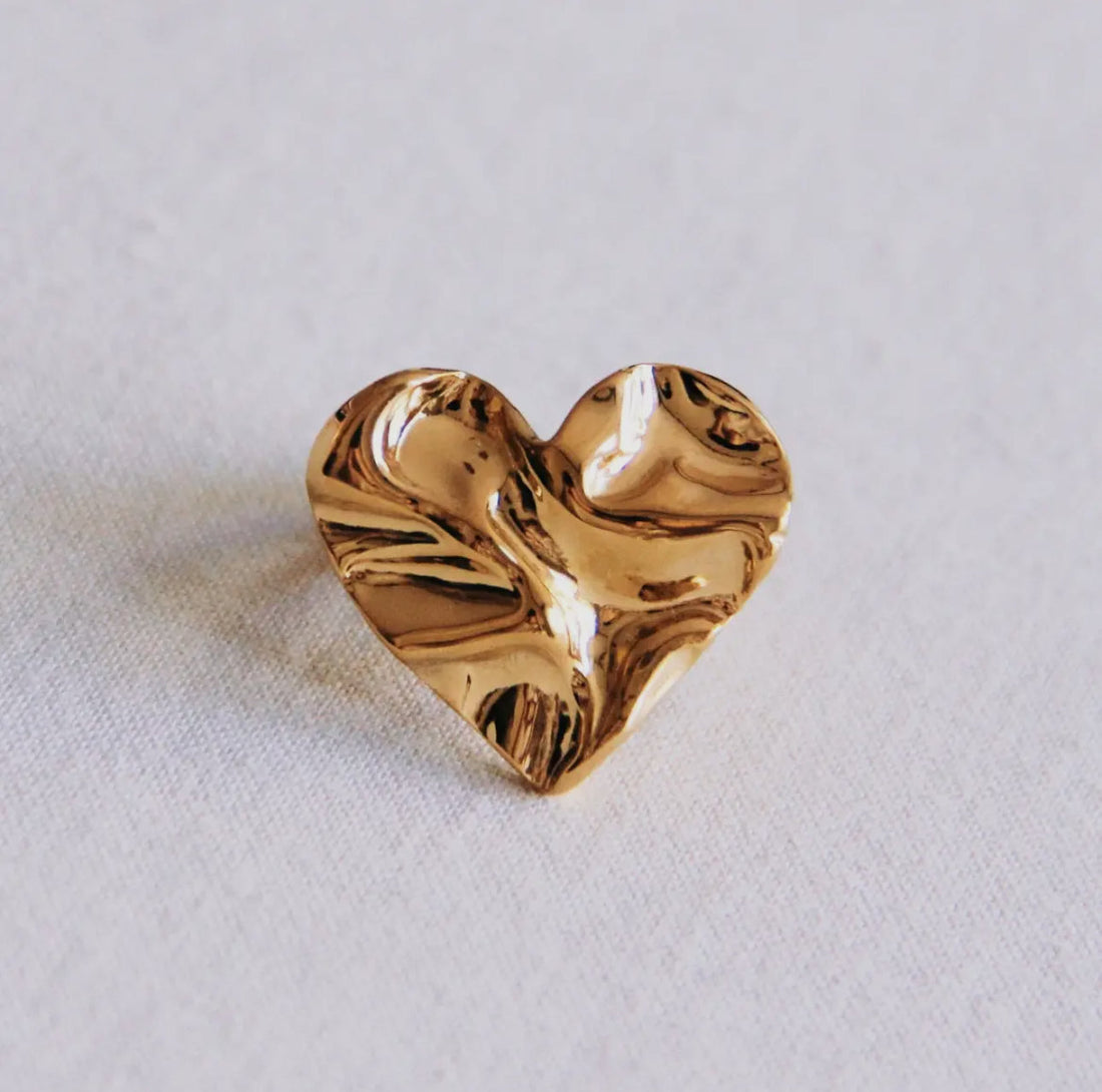 Bague cœur dorée Amora OZ’anges