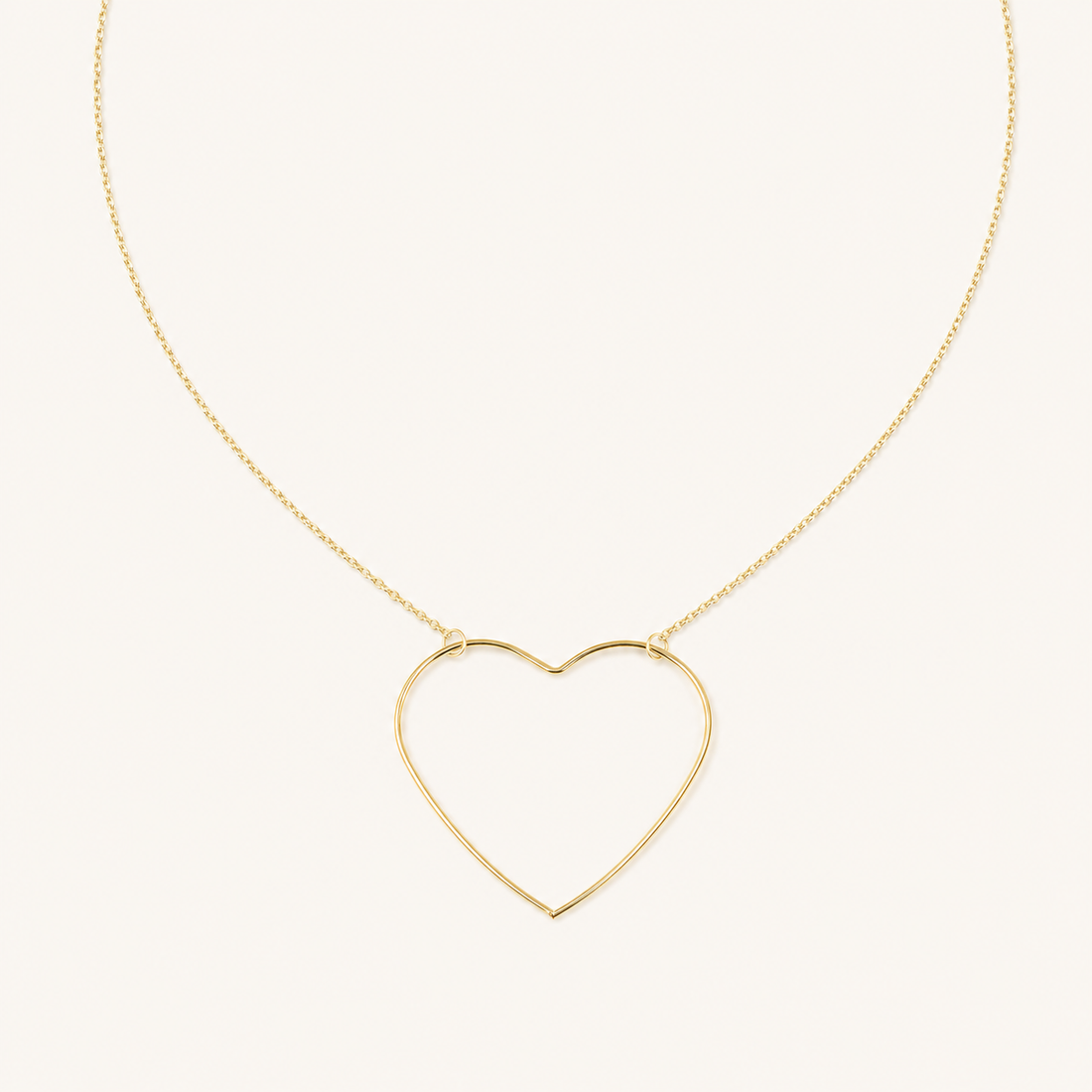 Collier doré cœur Qalbia, idée cadeau bijou OZ’anges à moins de 20 CHF