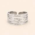 Alya — Bague multirang dorée ou argentée – OZ’anges