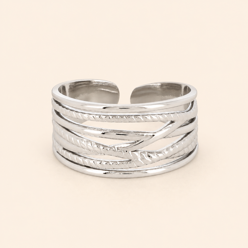 Alya — Bague multirang dorée ou argentée – OZ’anges