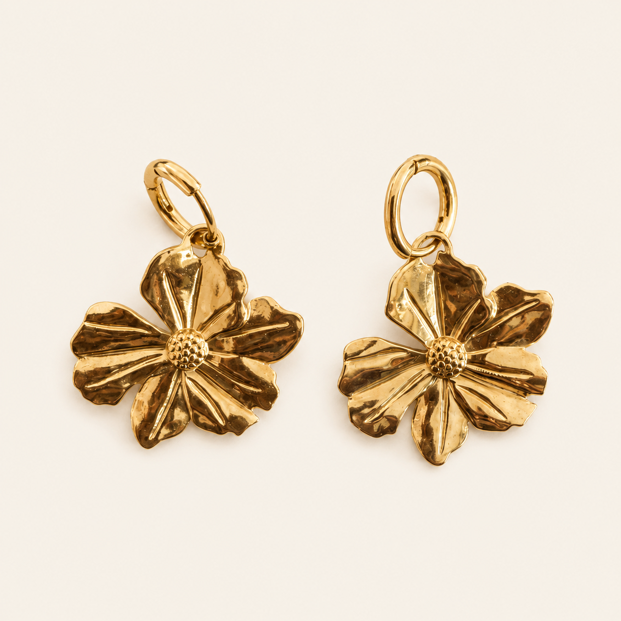 Floria — Boucles fleurs dorées – OZ’anges