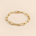 Haladia — Bracelet maillons torsadés doré – OZ’anges