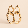 Imane — Boucles double maillon dorées – OZ’anges
