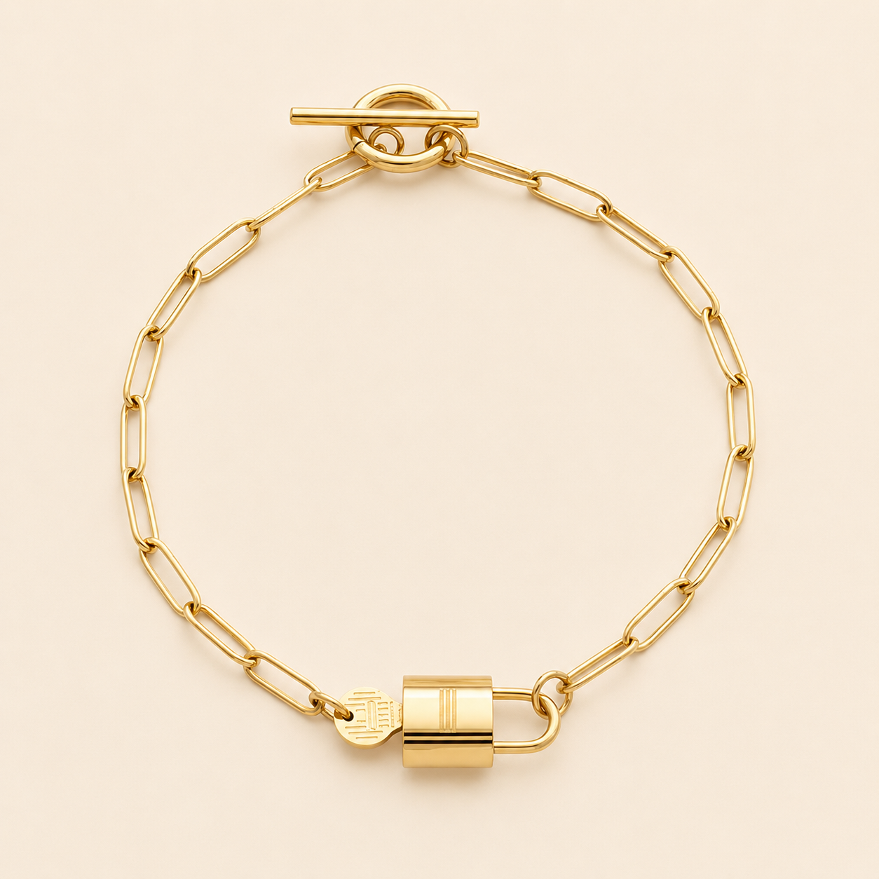 Lauviah — Bracelet cadenas doré – OZ’anges