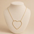 Lyna — Collier cœur doré – OZ’anges