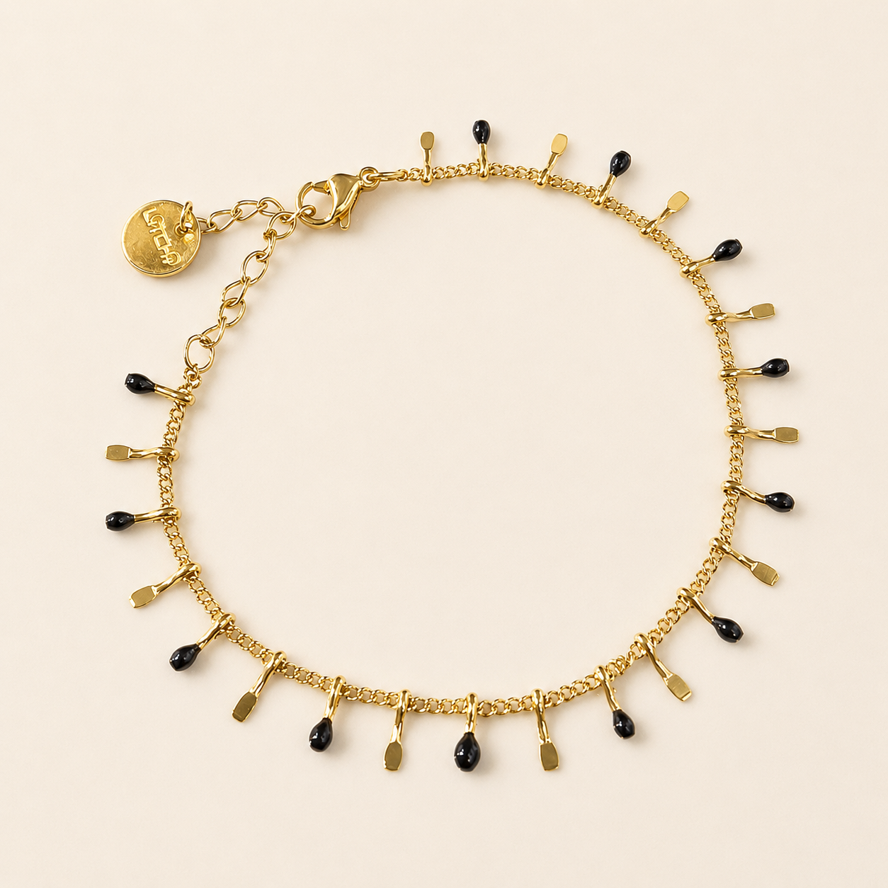 Nayla — Bracelet doré en acier et résine – OZ’anges