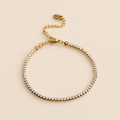 Nora — Bracelet fin doré à cristaux – OZ’anges