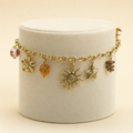 Auréna bracelet charms nature doré en acier inoxydable 304