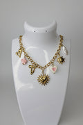 Melyana — Collier charms doré coloré