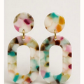 Zélina, boucles graphiques multicolores – OZ’anges
